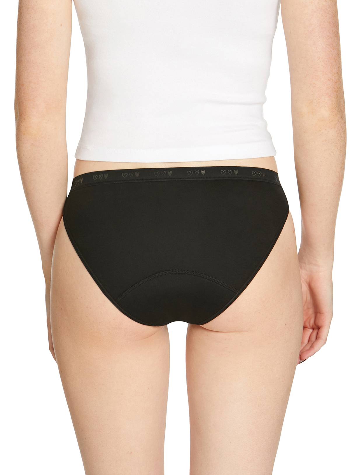 LOVE LUNA Girls 2 Pair Pack Period Bikini Brief Black & Boysenberry 12-13 years - Image 7